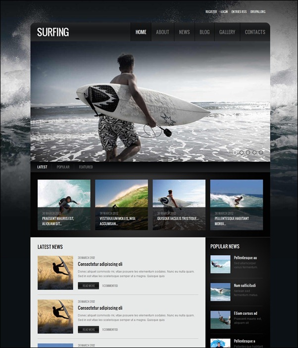 surfing