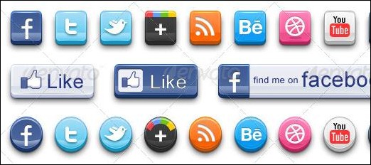 3D buttons