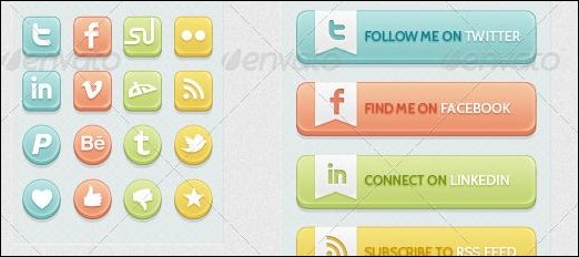 Colourful Web Buttons