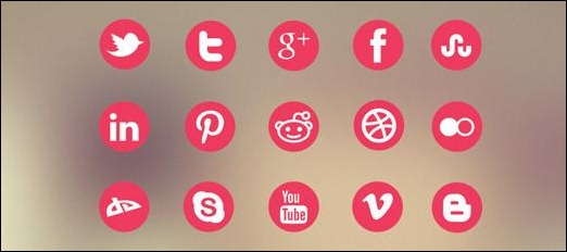 Metro Social Media Icon Set