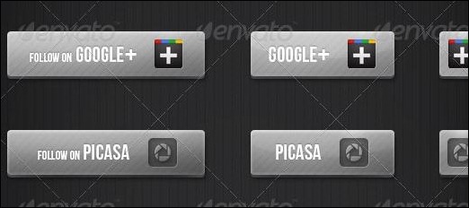 Modern Social Buttons