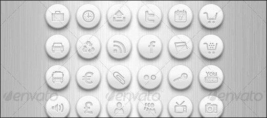 Simple and clean social buttons