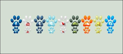 Social Paw Icons