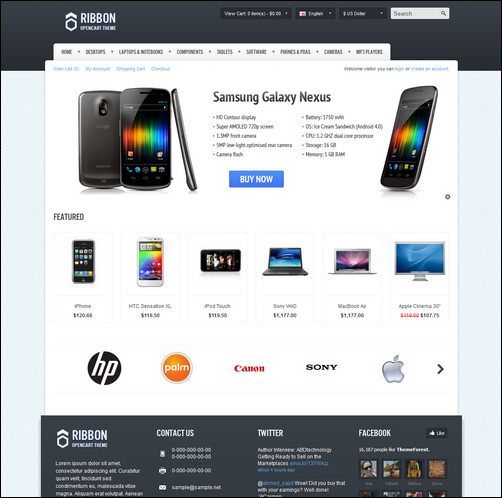 ribbon-opencart-theme