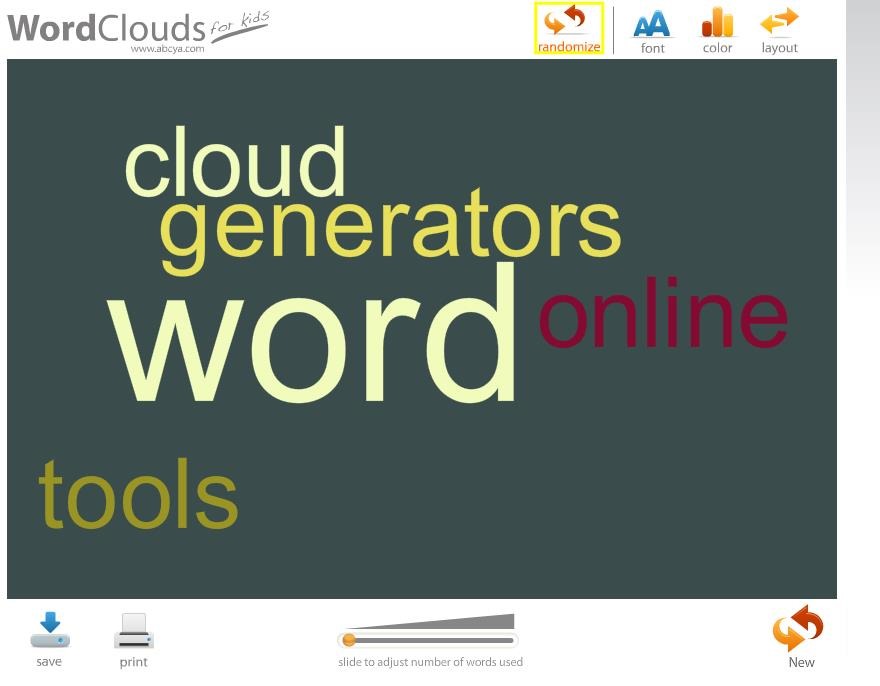 website word cloud generator