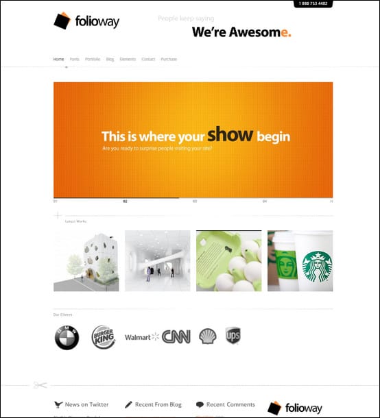 folioway wordpress theme