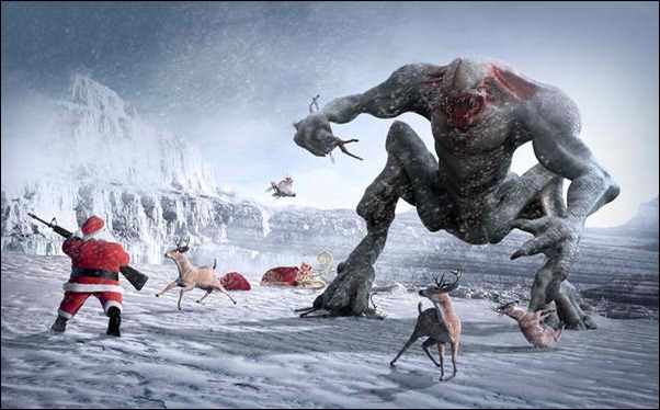 santa-vs.-monster