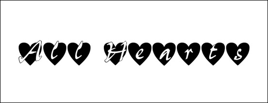 all-hearts-font-