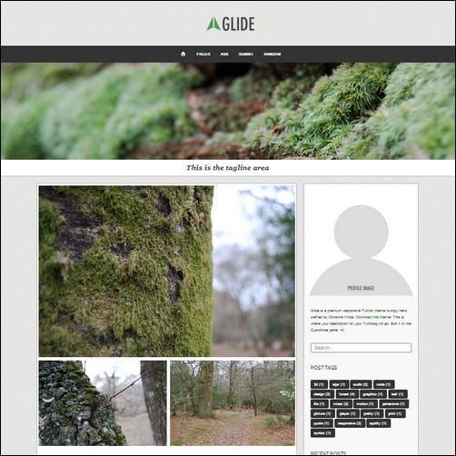 glide tumblr theme