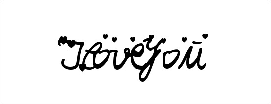 i-love-you-font