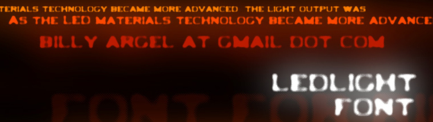 50 Awesome LED Digital Fonts for Designers