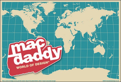 macdaddy world map vector