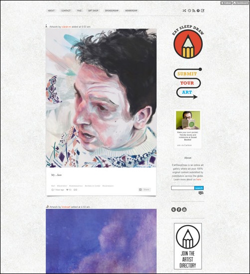 Eat Sleep Draw Creative Tumblr Blog Designs