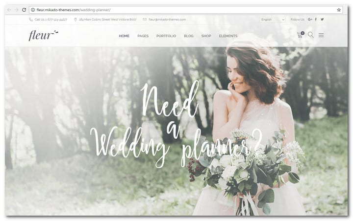 Fleur - A Theme for Weddings, Celebrations, and Wedding Businesses