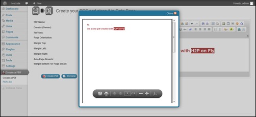 Html To Pdf On Fly For WP And Shortcode Style