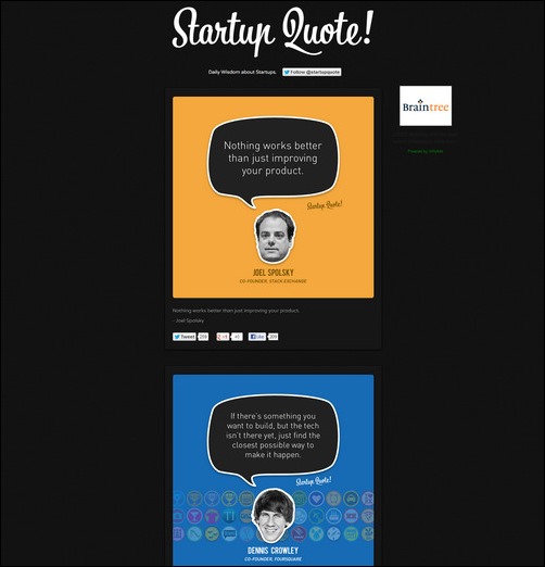 Startup Quote Creative Tumblr Blog Designs