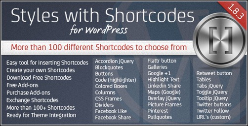 Styles With Shortcodes For WordPress
