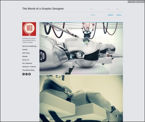 The World of A Graphic Designer Creative Tumblr Blog Designs