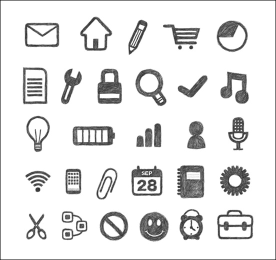 free-hand-traced-icon-sets