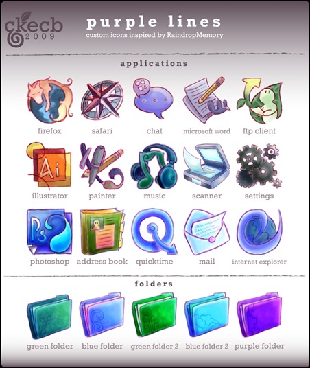 purple-lines-icon-set-