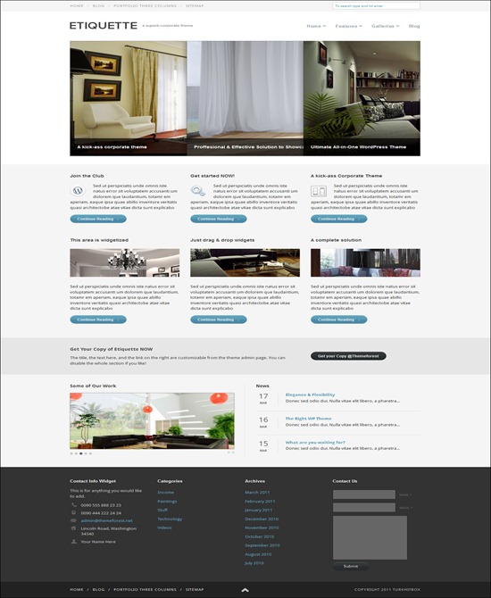Etiquette - Superb Corporate Theme