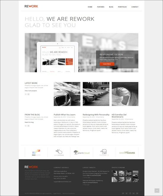 REWORK Responsive Modern WordPress Theme