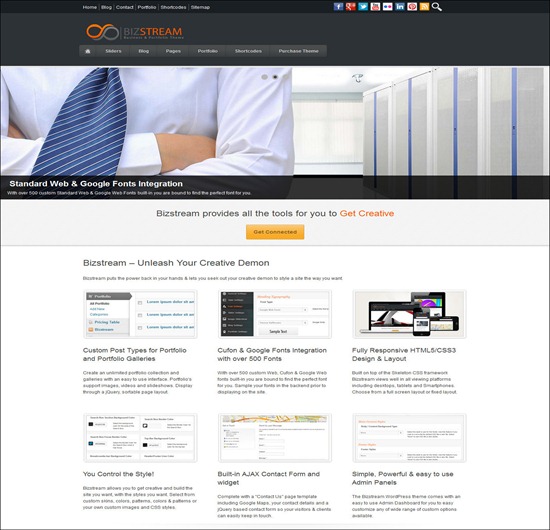 Bizstream - Creative HTML5/CSS3 WordPress Theme