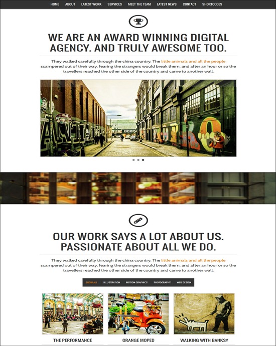 NASH - Responsive HTML5 One Page WP Theme