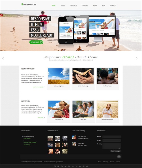 Reverence - Church Responsive WP HTML 5 The