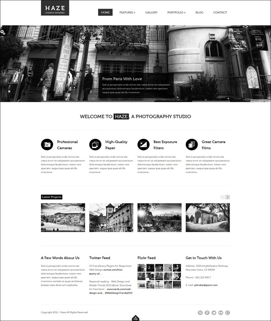 Haze - Beautiful WordPress Theme