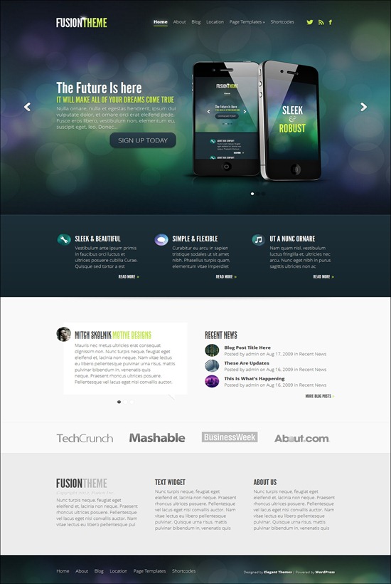 Fusion WordPress Theme