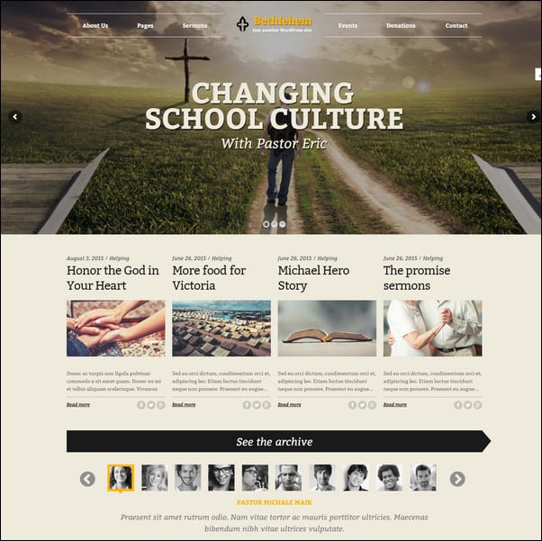 Bethlehem - Church WordPress Theme