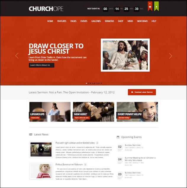 ChurcHope - Responsive WordPress Theme