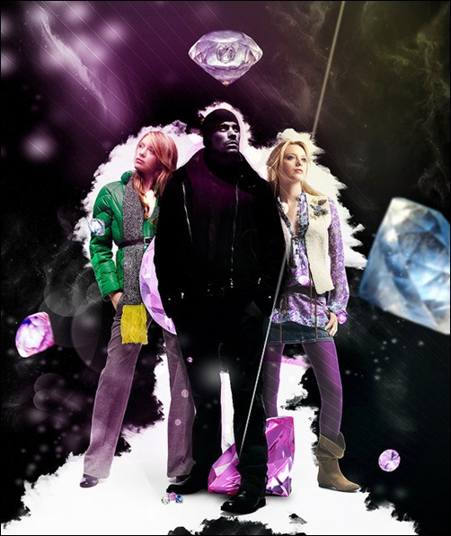 Diamond Advertisement Poster in Photoshop