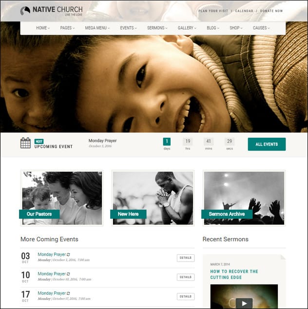 NativeChurch - Multi Purpose WordPress Theme