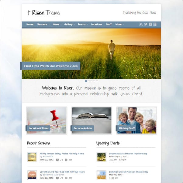 Risen - Church WordPress Theme (Responsive)