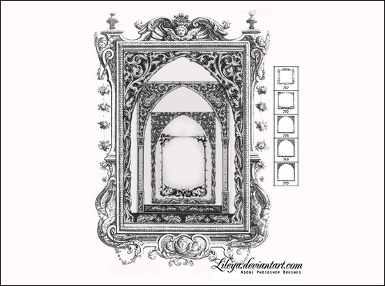 gothic-frame-brushes