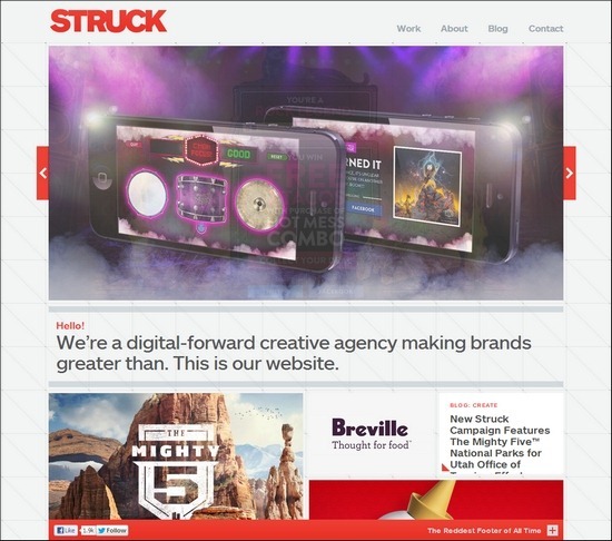 struck