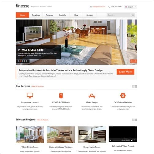 Finesse Business Website Template