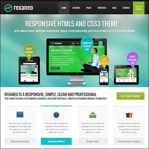 rexaneo business website template