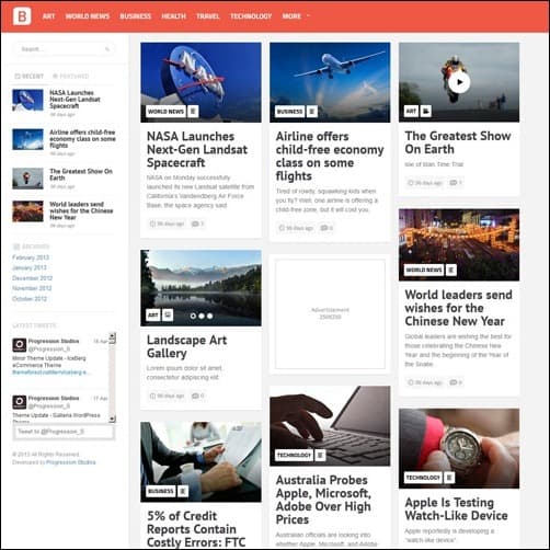 062 WordPress masonry theme