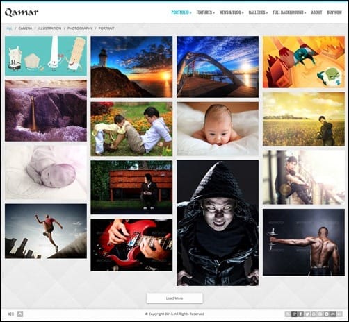 064 WordPress masonry theme