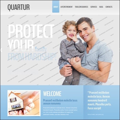 White & Grey Management business website template