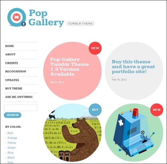 pop gallery tumblr theme pop gallery tumblr theme