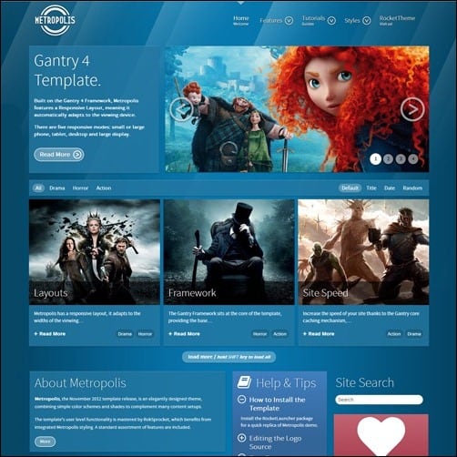 free wordpress theme metropolis