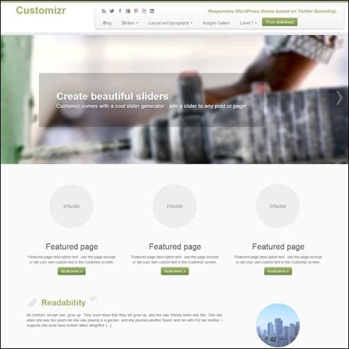 customizer Free WordPress Theme