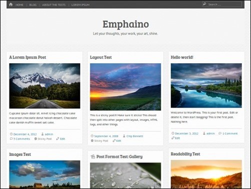 emphaino free wordpress theme