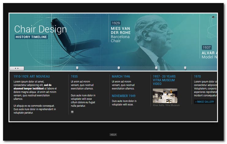 jQuery Responsive Timeline Slider