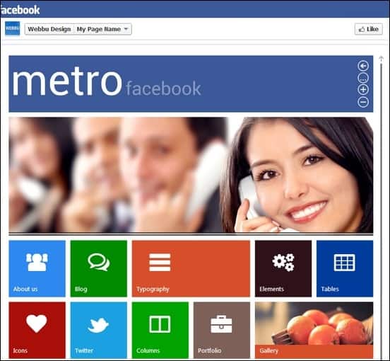 metro facebook template a cool template that has tons of feautres perfect for your very needs