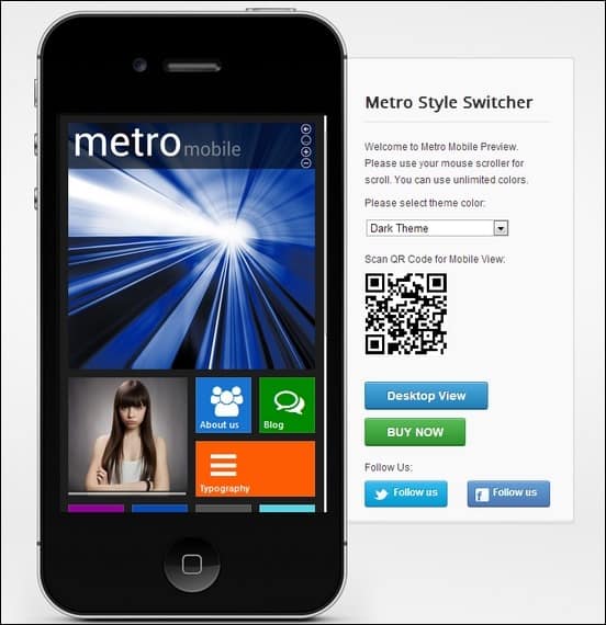 metro mobile wordpress template is a cool metro inspired wordpress template 
